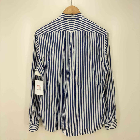 ハンドルーム HAND ROOM ノーカラー ストライプ長袖シャツ レディース JPN:M