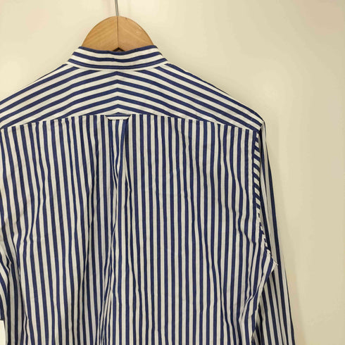 ハンドルーム HAND ROOM ノーカラー ストライプ長袖シャツ レディース JPN:M