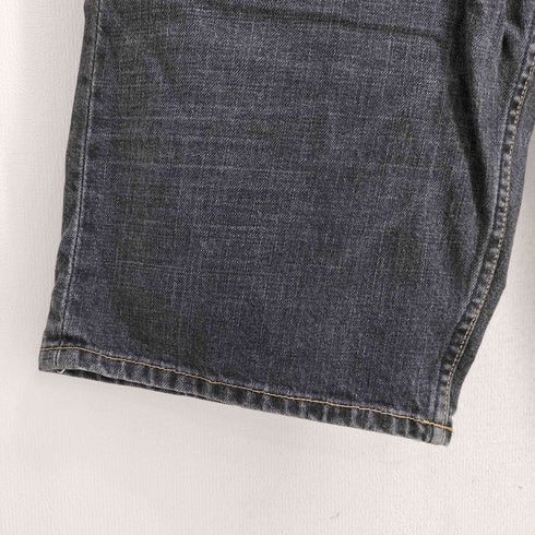 リーバイス Levis 00S 03年製 ジップフライ ブラックデニム ハーフパンツ メンズ 34