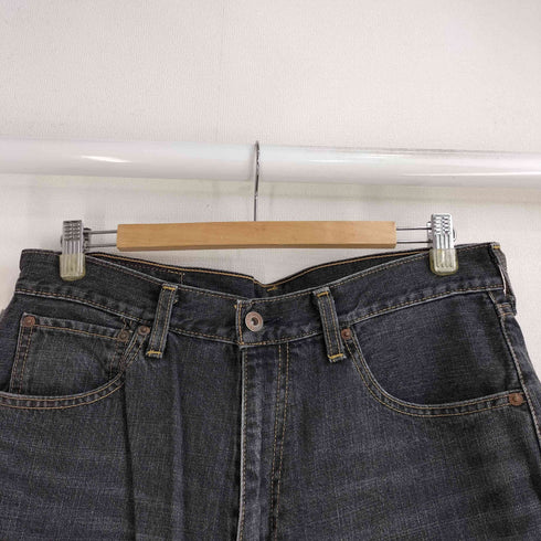 リーバイス Levis 00S 03年製 ジップフライ ブラックデニム ハーフパンツ メンズ 34