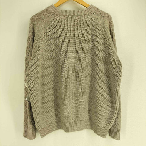 アダムエロペ Adam et Rope 22AW オーバーサイズケーブルニットカーディガン メンズ JPN:M