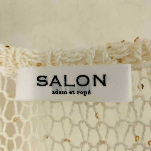サロンアダムエロペ SALON adam et rope ギマコットンスパンコールベスト レディース FREE