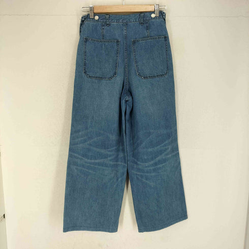 マカフィー MACPHEE タックワイド デニムパンツ レディース 32