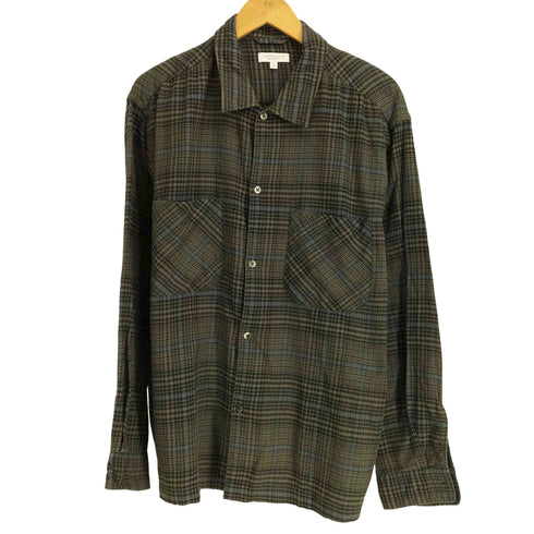 ビューティーアンドユースユナイテッドアローズ BEAUTY & YOUTH UNITED ARROWS ソフト ネルチェック オープンカラー シャツ メンズ JPN:L