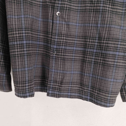 ビューティーアンドユースユナイテッドアローズ BEAUTY & YOUTH UNITED ARROWS ソフト ネルチェック オープンカラー シャツ メンズ JPN:L