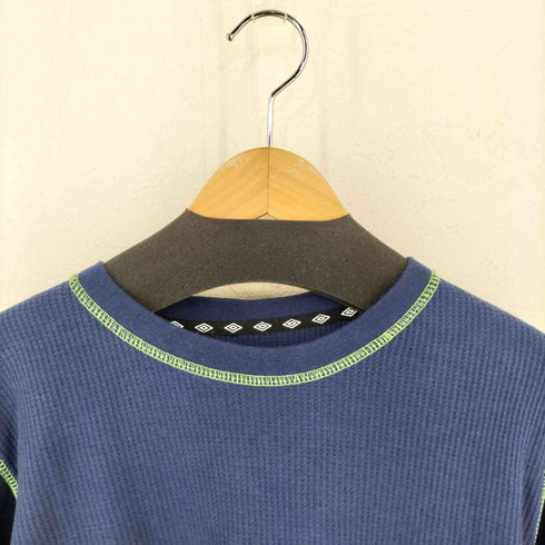 アンブロ UMBRO ロゴ刺繍 サーマル ロングスリーブTシャツ メンズ