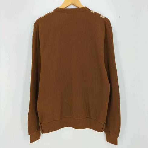 シアーズ Sears 70s マルチカラーストライプ アクリル Vネックカーディガン メンズ import:XL