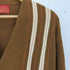 シアーズ Sears 70s マルチカラーストライプ アクリル Vネックカーディガン メンズ import:XL