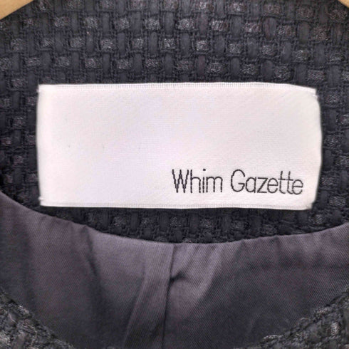 ウィムガゼット Whim Gazette ノーカラージャケット レディース FREE