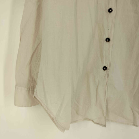 マーガレットハウエル MARGARET HOWELL 丸襟 コットンウール シャツ レディース JPN:2