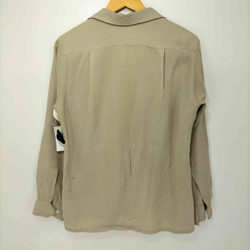 ピルグリム PILGRIM 50S 雲タグ 千鳥格子柄 オープンカラーシャツ メンズ import:S