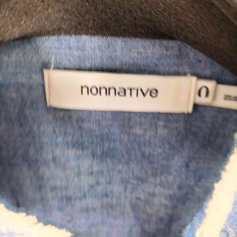 ノンネイティブ nonnative ノーカラー ウエスタン シャンブレーシャツ メンズ JPN:0