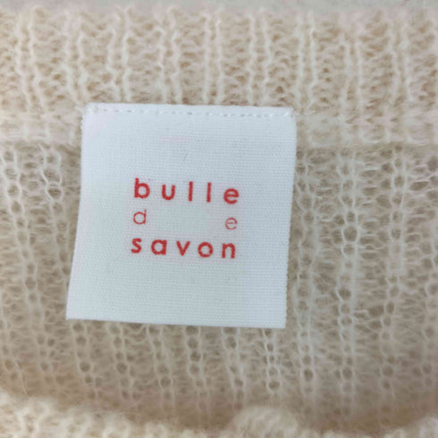 ビュルデサボン bulle de savon モヘア ヘンリーネック ニット レディース FREE