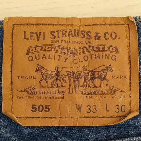 リーバイス Levis 90S 505 ボタン裏刻印579 USA製 ストレート デニムパンツ メンズ W33L30