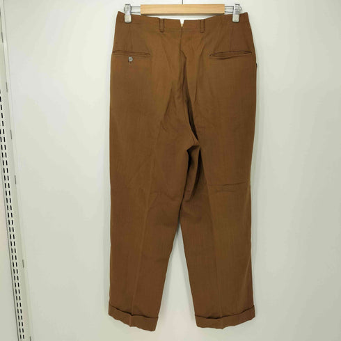 サックスフィフスアベニュー SAKS FIFTH AVENUE 40-50S レーヨン混 ダクロン混 タックワイドスラックス メンズ