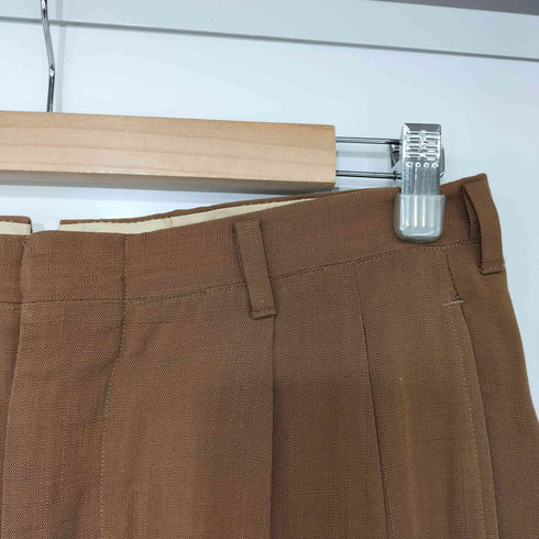 サックスフィフスアベニュー SAKS FIFTH AVENUE 40-50S レーヨン混 ダクロン混 タックワイドスラックス メンズ
