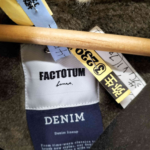 ファクトタム FACTOTUM N-2B型 裏地ボア ラクーンファー フライトジャケット メンズ JPN:44