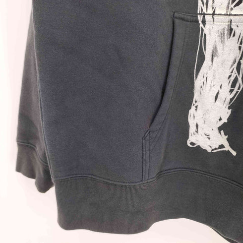 ヨウジヤマモト Yohji Yamamoto 17SS ×朝倉優佳 画と機/デッサンプリントパーカー メンズ JPN:3