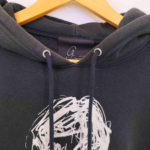 ヨウジヤマモト Yohji Yamamoto 17SS ×朝倉優佳 画と機/デッサンプリントパーカー メンズ JPN:3