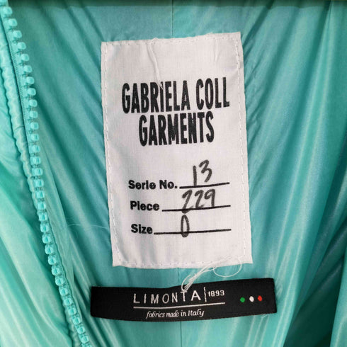 GABRIELA COLL GARMENTS No.229 RECYCLED LIMONTA PUFFER HOODED JACKET パファー ジャケット レディース 0