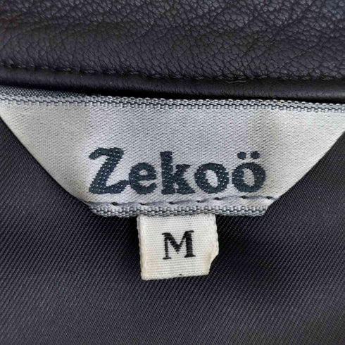 Zekoo ディアスキン レザー シャツジャケット メンズ JPN:M
