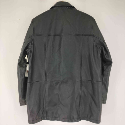 BLACK LEDER 紳士ラムレザーハーフコート メンズ S