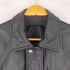 BLACK LEDER 紳士ラムレザーハーフコート メンズ S