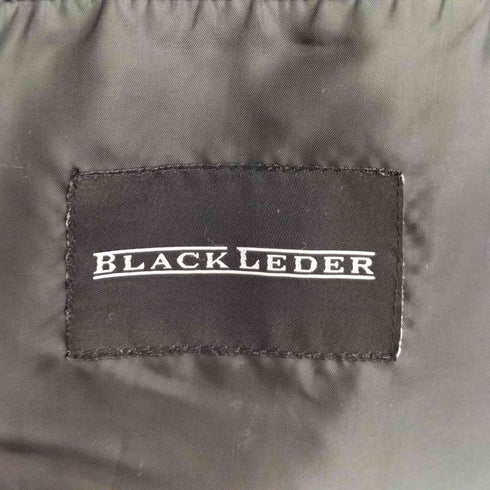 BLACK LEDER 紳士ラムレザーハーフコート メンズ S