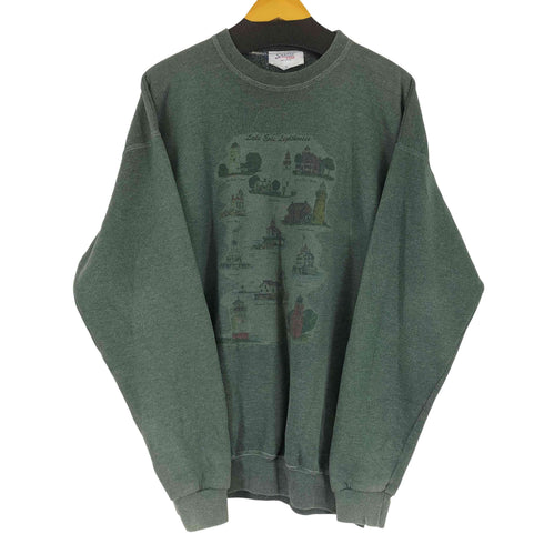 90S MADE IN USA プリント クルーネックスウェット メンズ JPN:XL