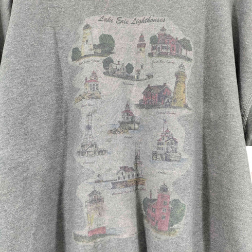 90S MADE IN USA プリント クルーネックスウェット メンズ JPN:XL