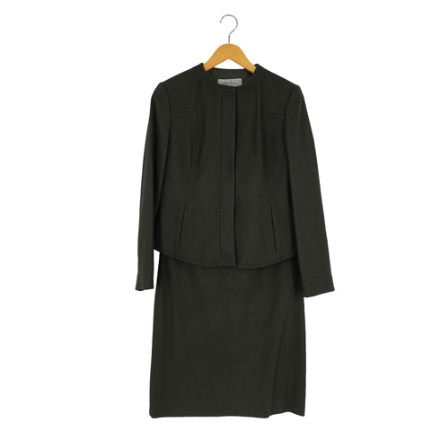 スポーツマックス SPORTMAX イタリア製 カシミヤ混ウール ジャケット スカート セットアップ レディース 38
