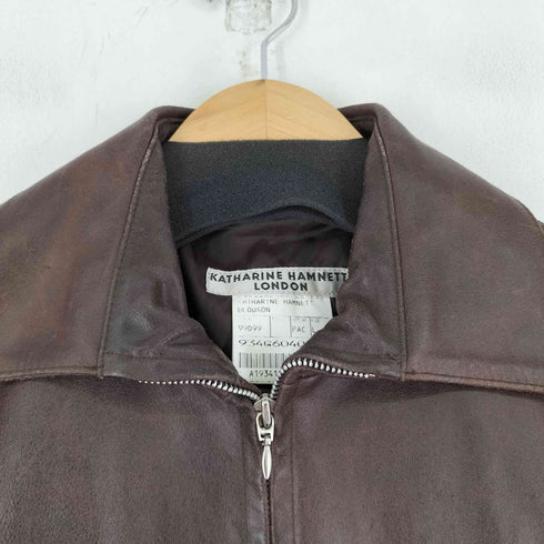 キャサリンハムネットロンドン KATHARINE HAMNETT LONDON 90S レザージャケット メンズ JPN:L