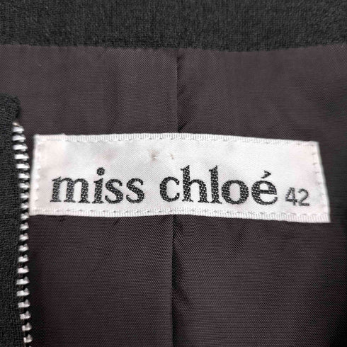 ミスクロエ miss Chloe 日本製 ポリレーヨン ジャケット スカート セットアップ レディース 42