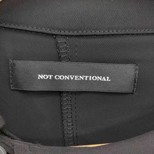 ノットコンベンショナル NOT CONVENTIONAL SATIN ASYMMETRY CHINA SHIRT メンズ F