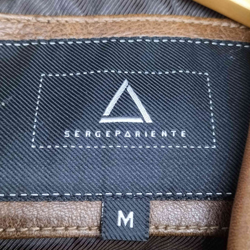 SERGE PARIENTE ジップアップ シープレザー ジャケット メンズ import:M