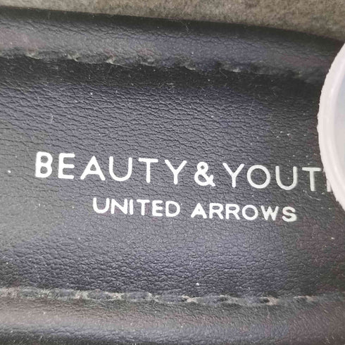 ビューティーアンドユースユナイテッドアローズ BEAUTY & YOUTH UNITED ARROWS Vカット スクエアトゥ レザーフラットシューズ レディース 37 1/2