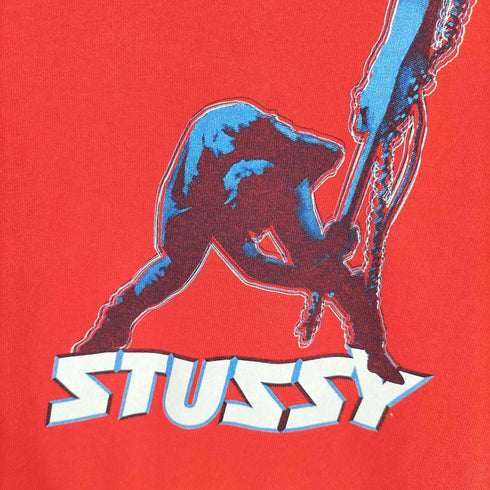 ステューシー Stussy 00s USA製 銀タグ OLD オールド ギターマン ロングスリーブTシャツ メンズ import:L
