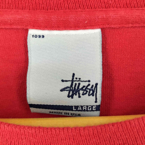 ステューシー Stussy 00s USA製 銀タグ OLD オールド ギターマン ロングスリーブTシャツ メンズ import:L