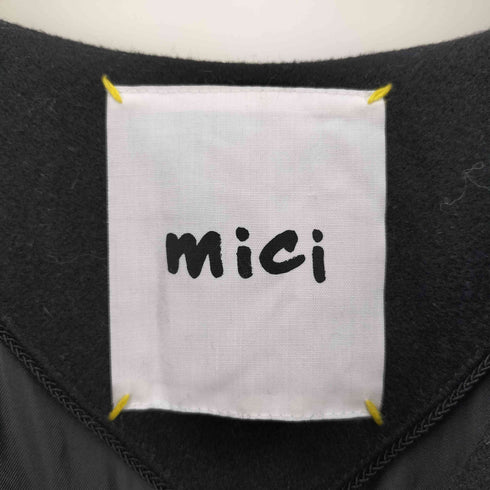 ミチ mici バックスリット 比翼ノーカラーコート レディース JPN:M