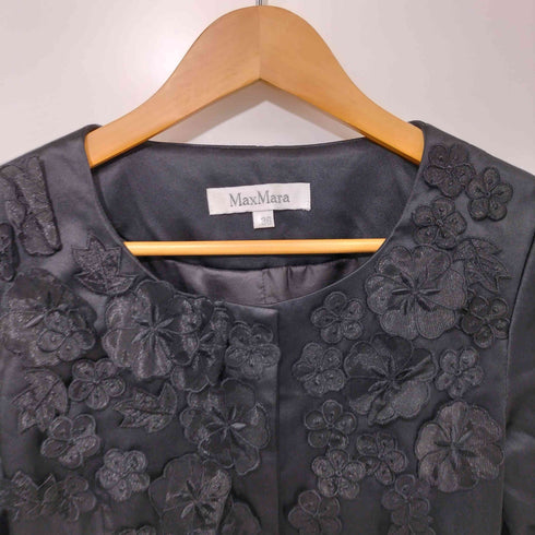 マックスマーラ MAX MARA 花柄 レース 刺繍 ワンピース レディース 36