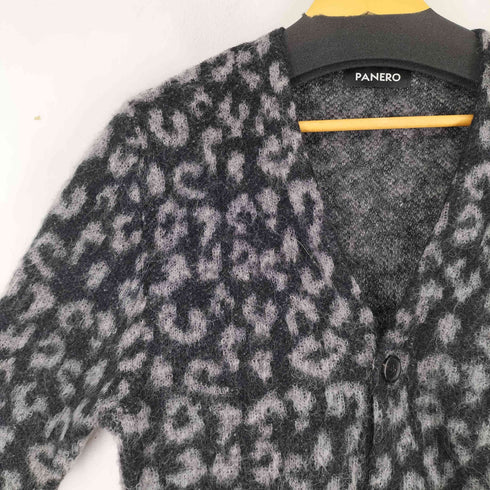 PANERO Leopard mohair cardigan メンズ JPN:S