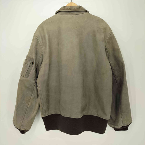 アルファインダストリーズ ALPHA INDUSTRIES CWU-45P レザー フライトジャケット メンズ import:XL