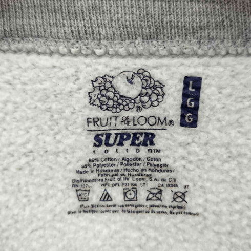 フルーツオブザルーム FRUIT OF THE LOOM 企業ロゴプリント クルーネックスウェット トレーナー メンズ L