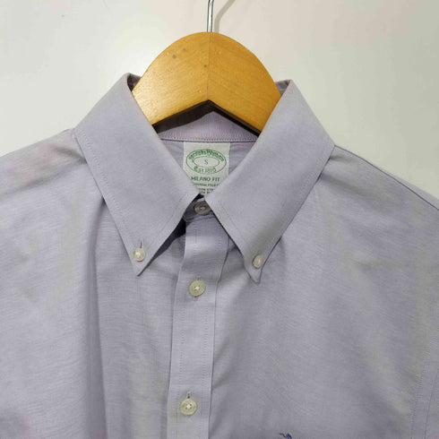 ブルックスブラザーズ BROOKS BROTHERS ロゴ刺繍 MILANO FIT ボタンダウン ロングスリーブシャツ メンズ import:S