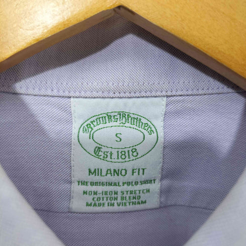 ブルックスブラザーズ BROOKS BROTHERS ロゴ刺繍 MILANO FIT ボタンダウン ロングスリーブシャツ メンズ import:S