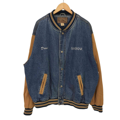 ポートオーソリティ Port Authority 90S 企業ロゴ デニムスタジャン メンズ JPN:XL