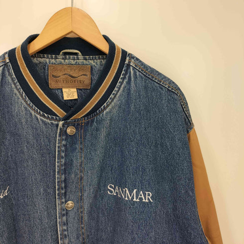 ポートオーソリティ Port Authority 90S 企業ロゴ デニムスタジャン メンズ JPN:XL