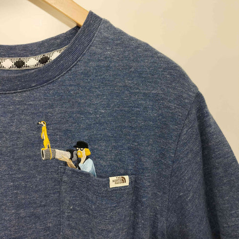 ザノースフェイス THE NORTH FACE キャラクター刺繍 ショートスリーブ ポケットTシャツ メンズ JPN:M