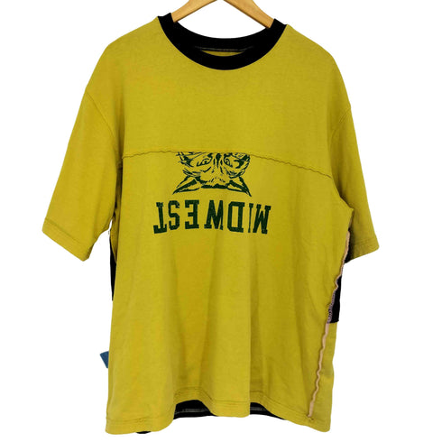 エイチアンドエム H&M H2 ダブルフェイス インサイドアウト クルーネックTシャツ メンズ JPN:M