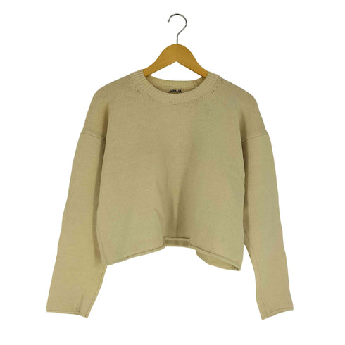 オーラリー AURALEE 19AW KNIT SHORT PULL OVER ウールショートプルオーバーニット レディース JPN:0